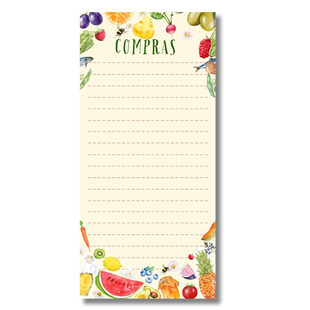 Bloco de notas Lista de compras