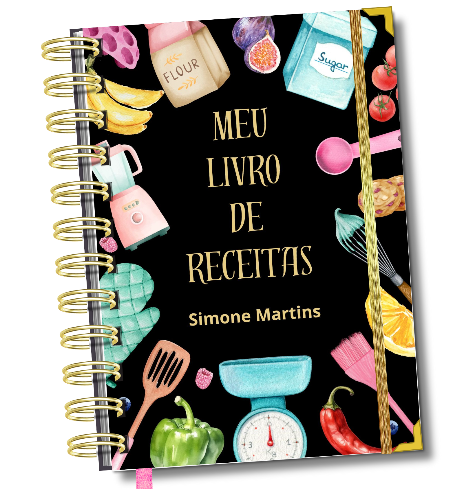 Caderno de Receitas A Alegria de Cozinhar