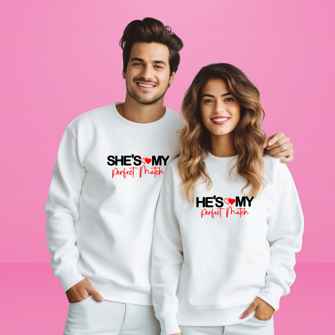 Camisola casal perfect match