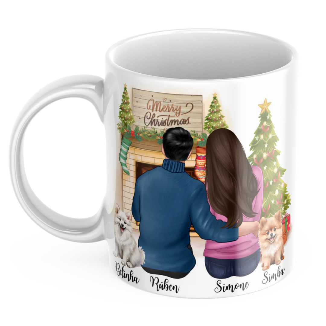 Caneca com ilustração personalizada Nossa Família