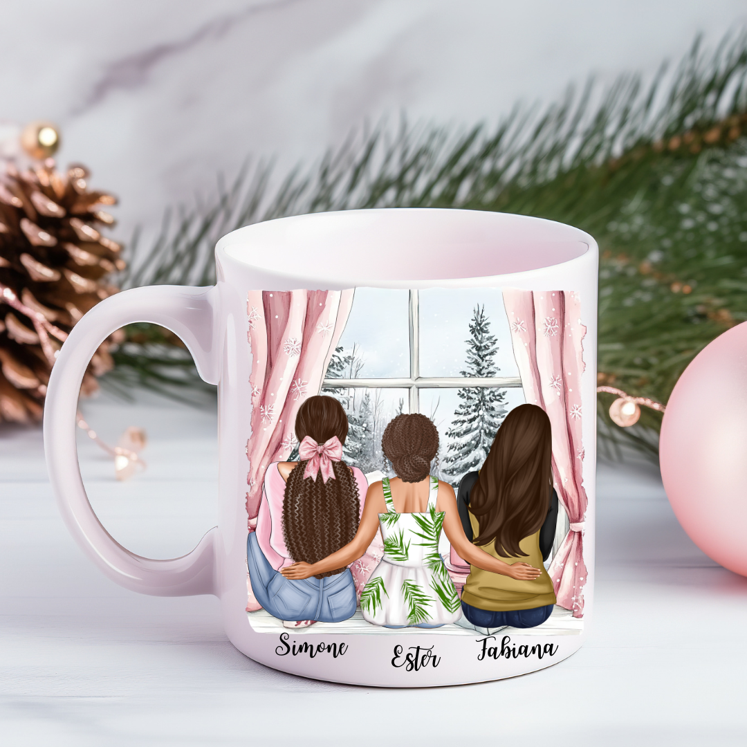 Caneca com ilustração personalizada Nossa Família