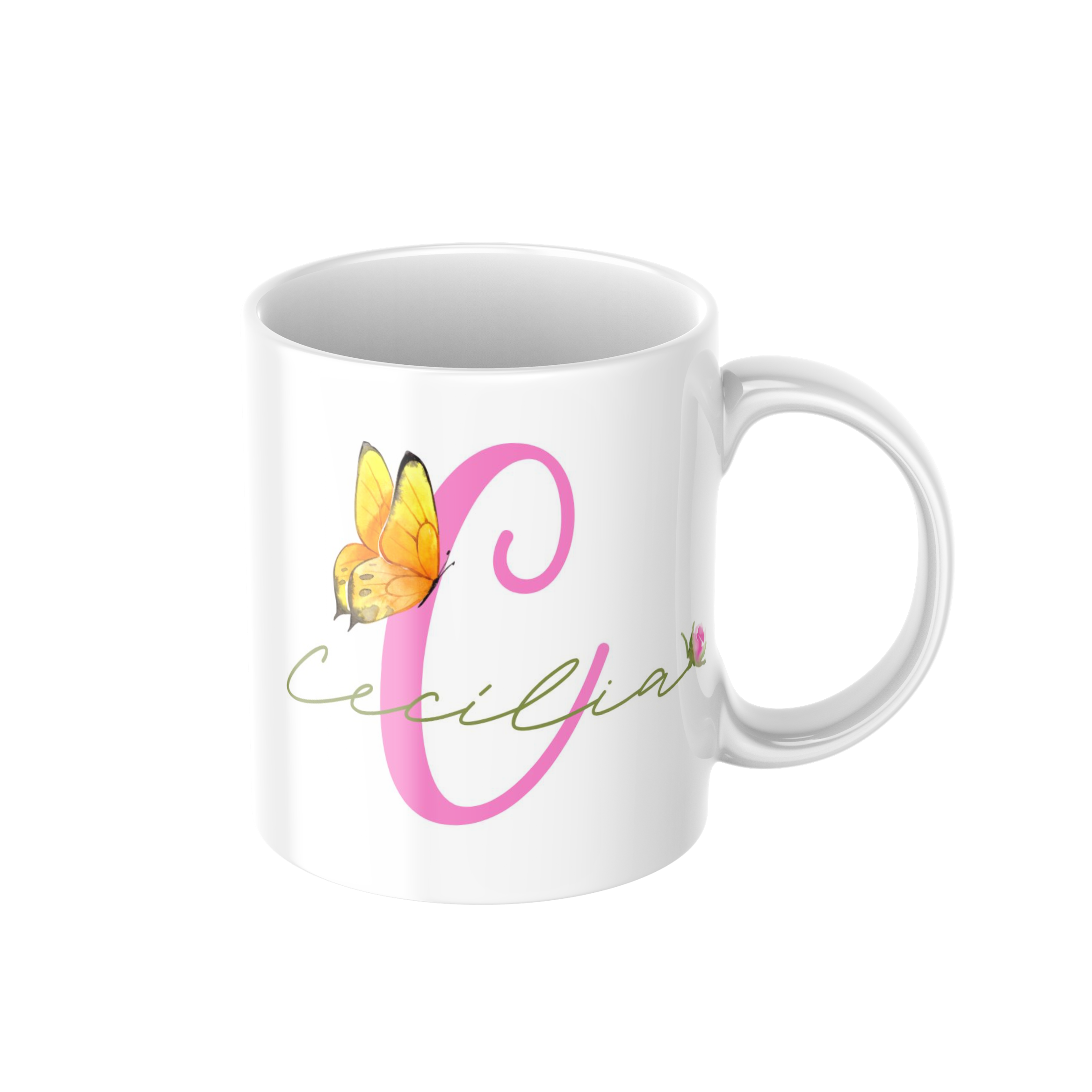 Caneca personalizada pequena borboleta