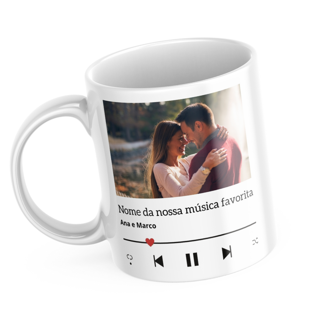 Caneca dia dos namorados Nossa Música