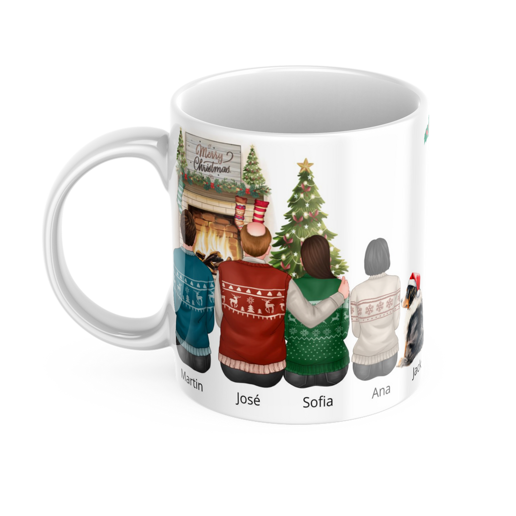 Caneca com ilustração personalizada Nossa Família