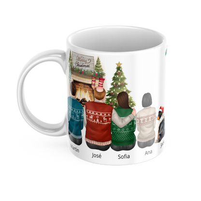 Caneca com ilustração personalizada Nossa Família