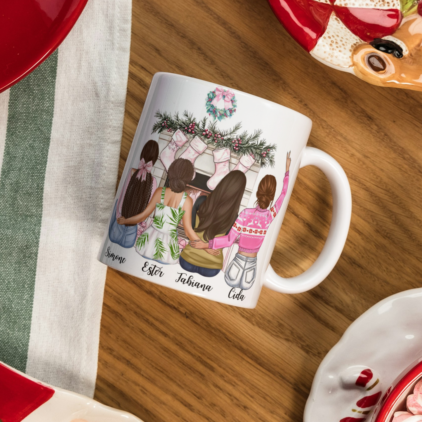 Caneca com ilustração personalizada Nossa Família