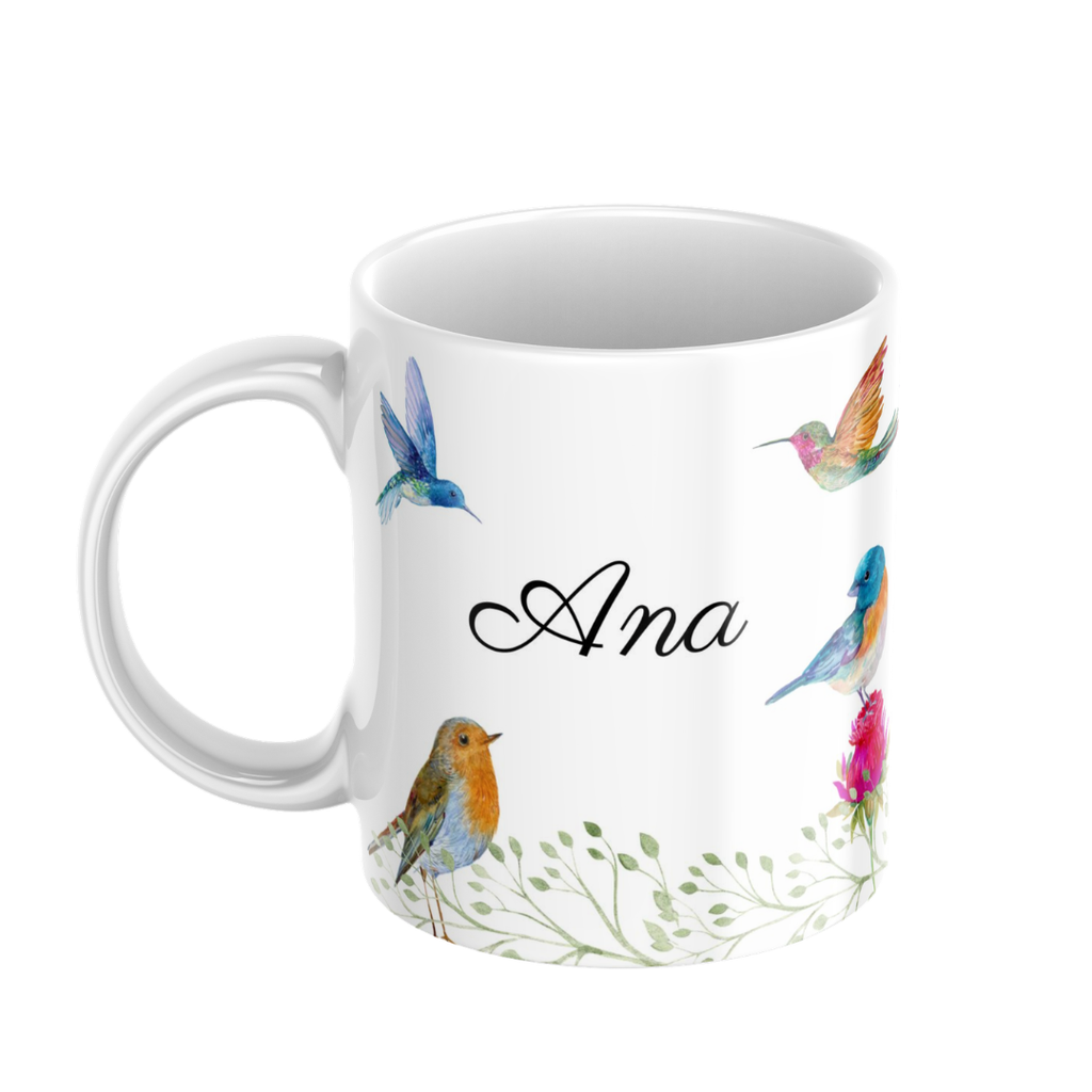 Caneca especial dia da mãe pássaros