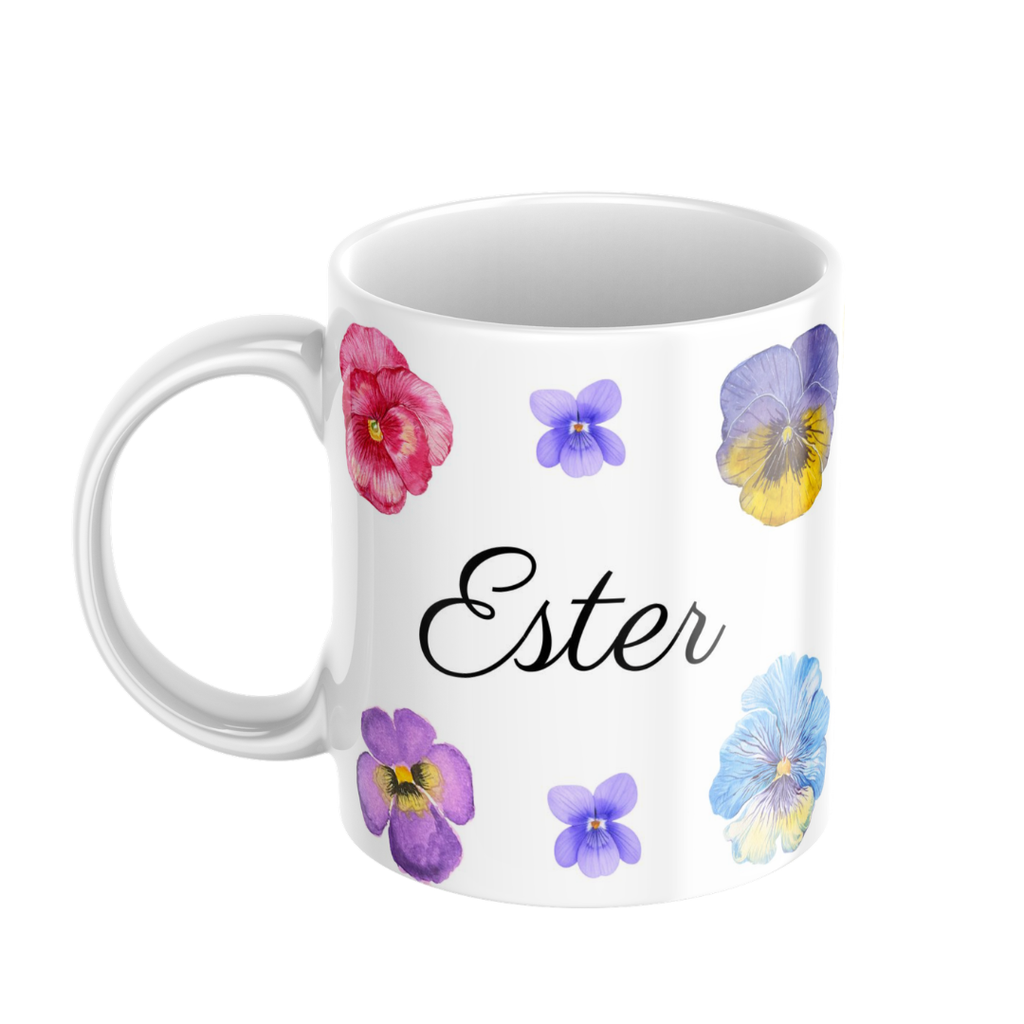 Caneca especial dia da mãe amor-perfeito