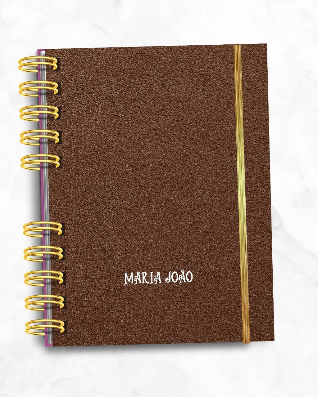 Agenda em Pele Ecológica Elegante e Minimalista