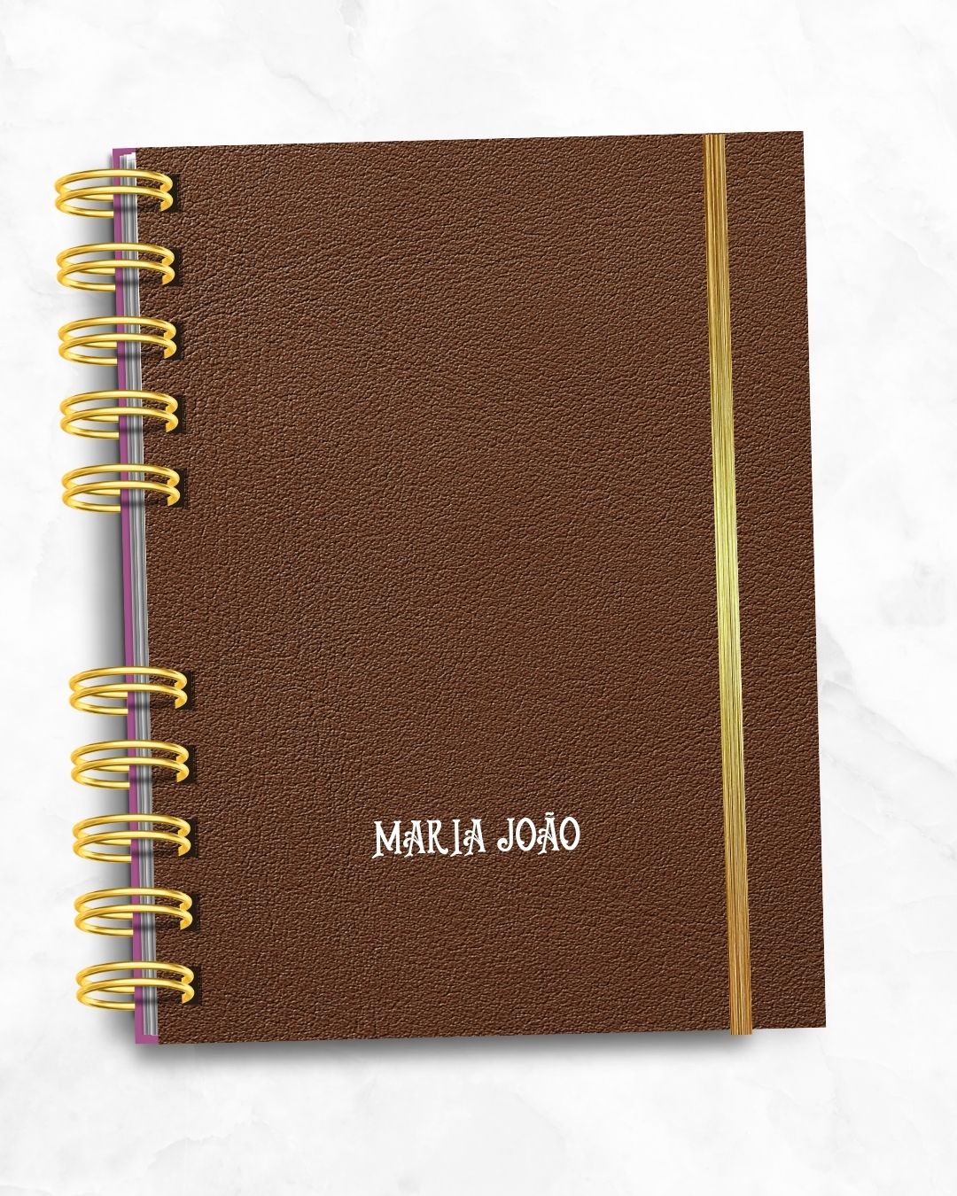 Agenda em Pele Ecológica Elegante e Minimalista
