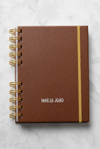 Agenda em Pele Ecológica Elegante e Minimalista
